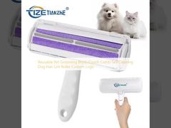 Reusable Pet Grooming Brush Couch Comb Self Cleaning Dog Hair Lint Roller Custom Logo