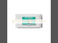 OEM ODM Soft Pet Wet Wipes For Cleaning Dogs Paw Face Eye
